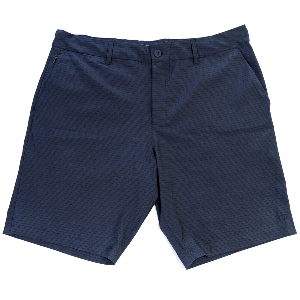 Hang Ten Mens Hybrid Walk Shorts Navy Blue Textured Size 38 RN147446 *read